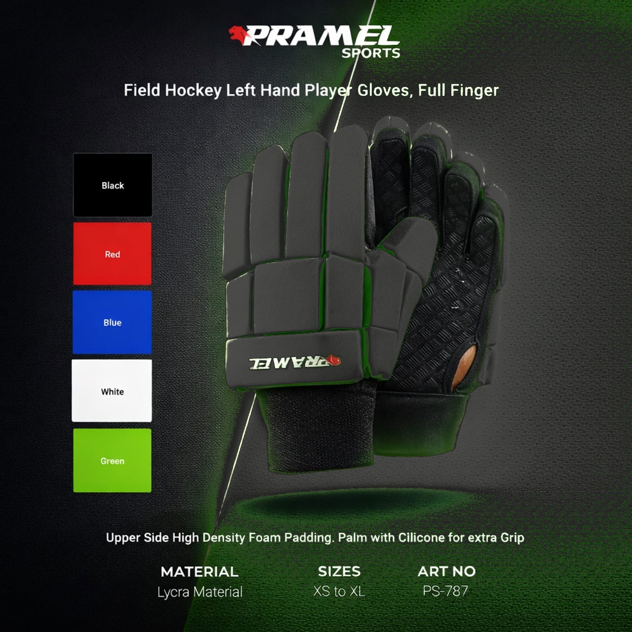Field Hockey, Left Hand, Full Finger